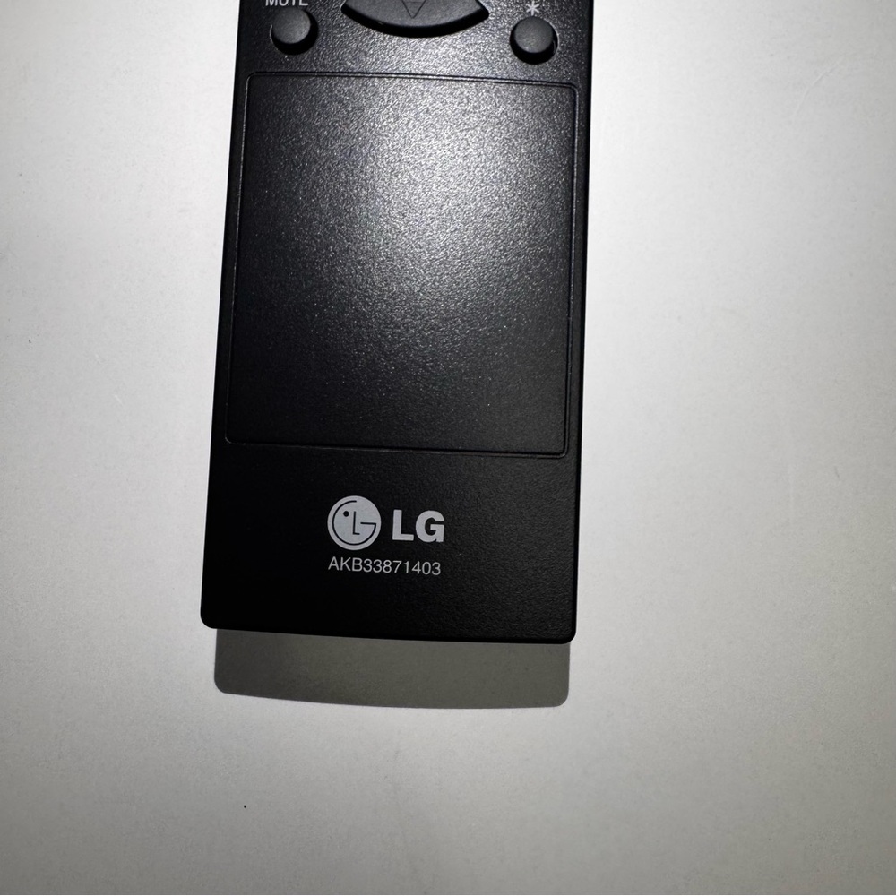 LG Black Remote Control - Picture 2 of 2